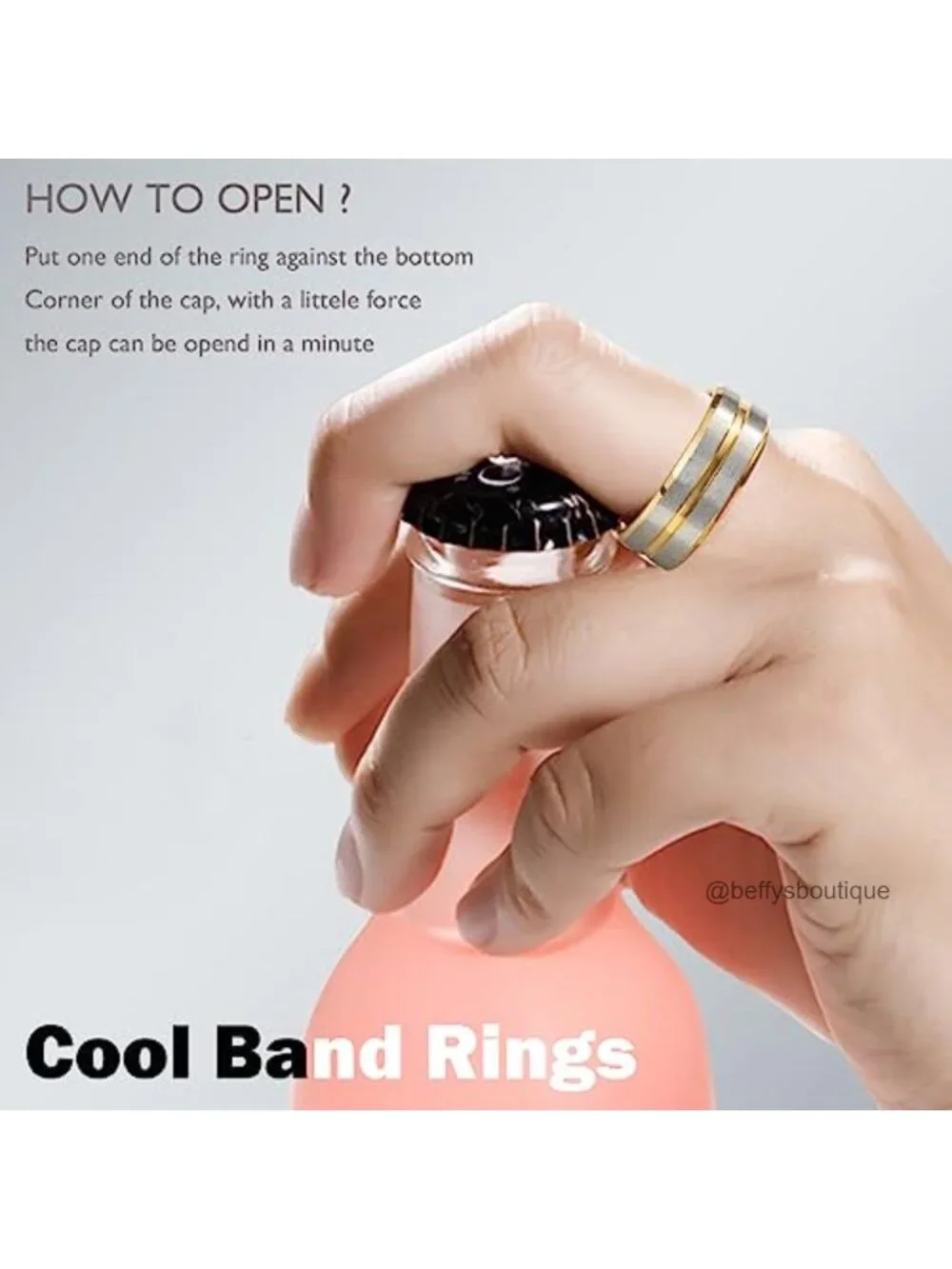 9 Piece Stainless Steel Spinner Ring Set for Anxiety Relief Wedding Band for